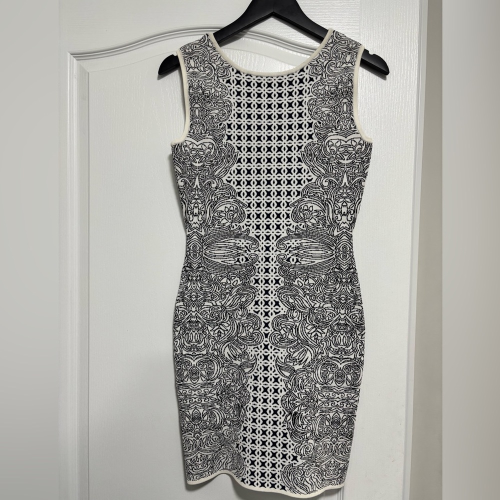 BCBGMaxAzria Patterned Bodycon Dress (Like New)